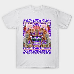 Tigers & Pink Dolphins Bright Purple - Retro Hong Kong T-Shirt